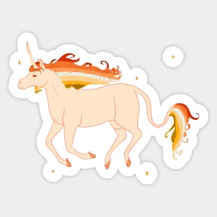 Butch Lesbian Unicorn Sticker